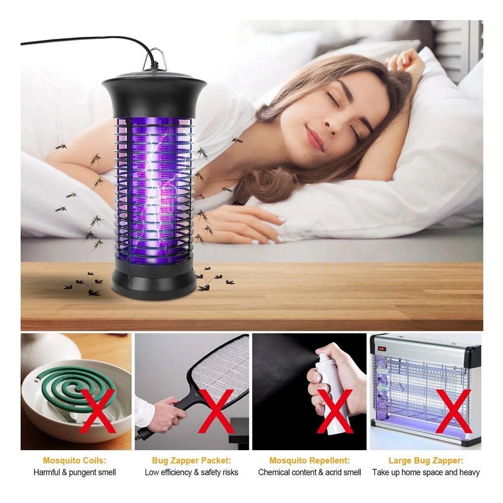 Electric Mosquito Insect Fly Bug Zapper Killer LED Light Trap Pest Control Lamp