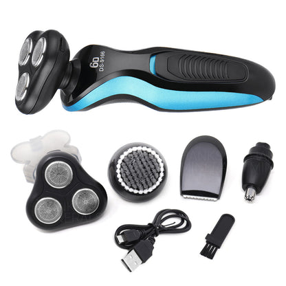 4-in-1 Electric Shaver Razor Waterproof Cordless Rechargeable Head Beard Trimmer