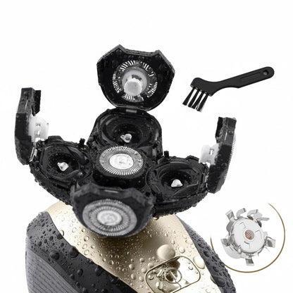 5-in-1 Rotary Electric Shaver 4D Rechargeable Bald Head Hair Beard Trimmer Razor