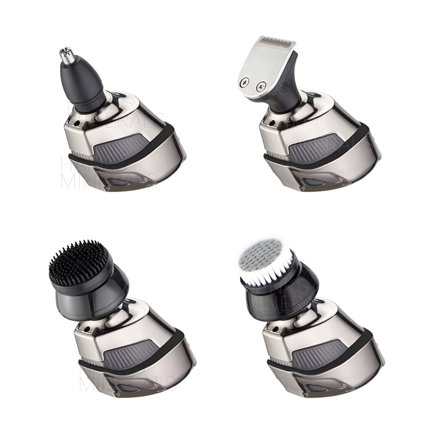 7D 5-in-1 Shaver Cordless Hair Trimmer Bald Head Razor Electric For Men Wet Dry