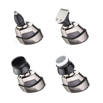 7D 5-in-1 Shaver Cordless Hair Trimmer Bald Head Razor Electric For Men Wet Dry