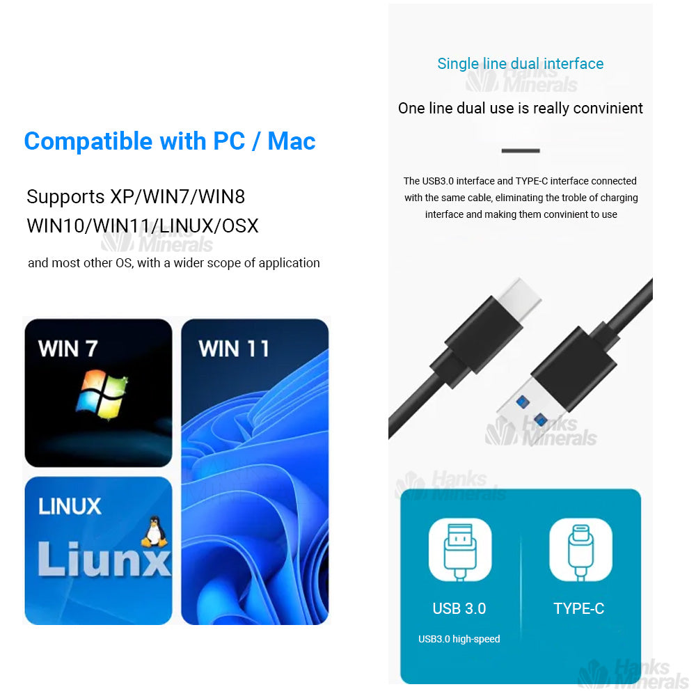 7-in-1 Slim External CD DVD Drive USB 3.0 Reader Writer Burner Player For Laptop