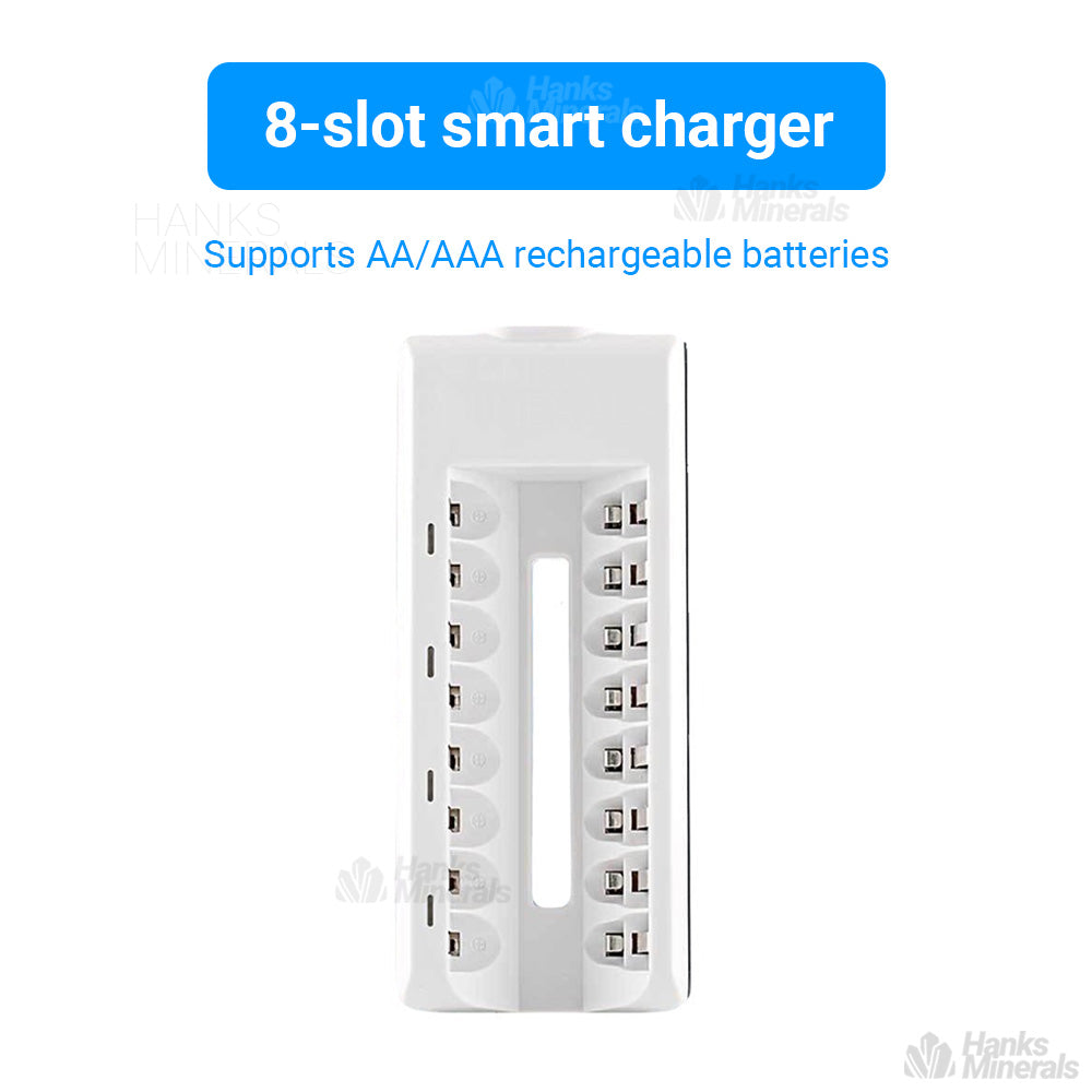 8-Slot Battery Charger Smart For AA / AAA Ni-MH Ni-CD Rechargeable Fast Charge