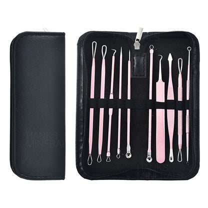 10-Piece Acne Tweezers Set Blackhead Pimple Remover Tool Blemish Extractor Kit