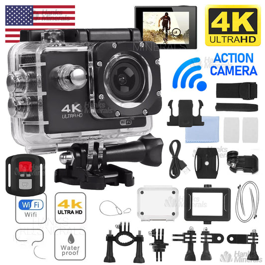 4K Action Camera Sport Video Waterproof Wifi 1080P HD Cam 170° With Remote