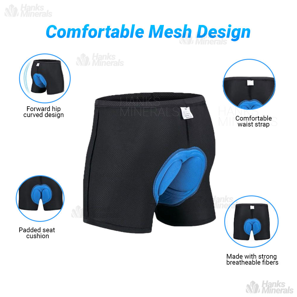 Bicycle Shorts Cycling Men Women Bike Underwear Pants Soft Sponge Gel Padded 3D