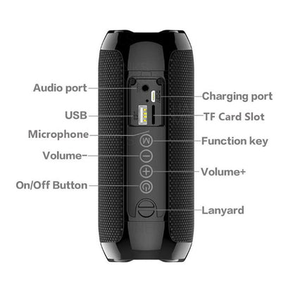 Bluetooth Speaker Wireless Portable Waterproof Outdoor Loud Stereo Bass USB FM