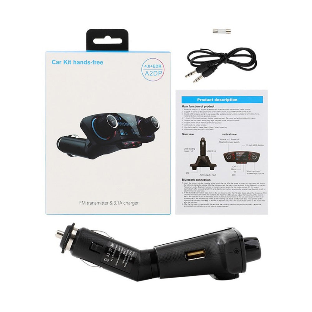 Bluetooth Car FM Transmitter MP3 Player Wireless Radio Adapter Kit USB Charger