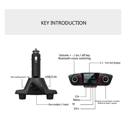 Bluetooth Car FM Transmitter MP3 Player Wireless Radio Adapter Kit USB Charger