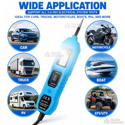 Car Circuit Tester 3.5V-36V Digital Automotive Electrical Power Probe Light