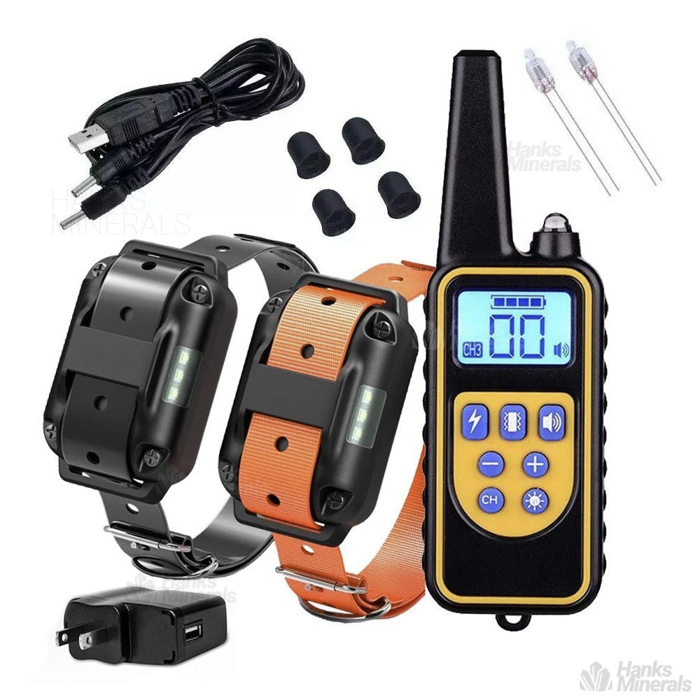 Dog Training Collar 3000FT Remote Rechargeable Shock PET Waterproof Trainer