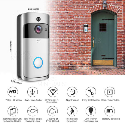 Smart WiFi Video Doorbell Wireless Door Bell Phone Ring Intercom Security Camera