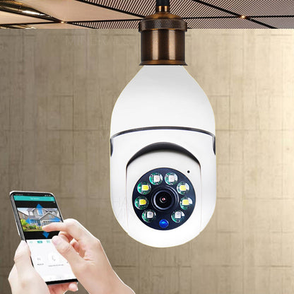 360° 1080P IP E27 Light Bulb Camera Wi-Fi Wireless Smart Home Security IR Night