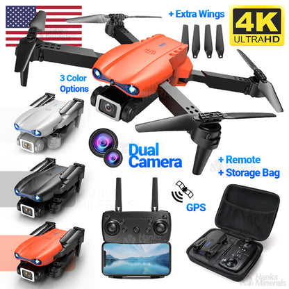 Drone X Pro Quadcopter 2026 5G 4K GPS HD Dual Camera WiFi FPV Foldable RC
