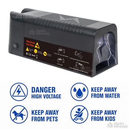 Electronic Mouse Trap Electric Rodent Zapper Upgraded Control Kill Big Rat Pest