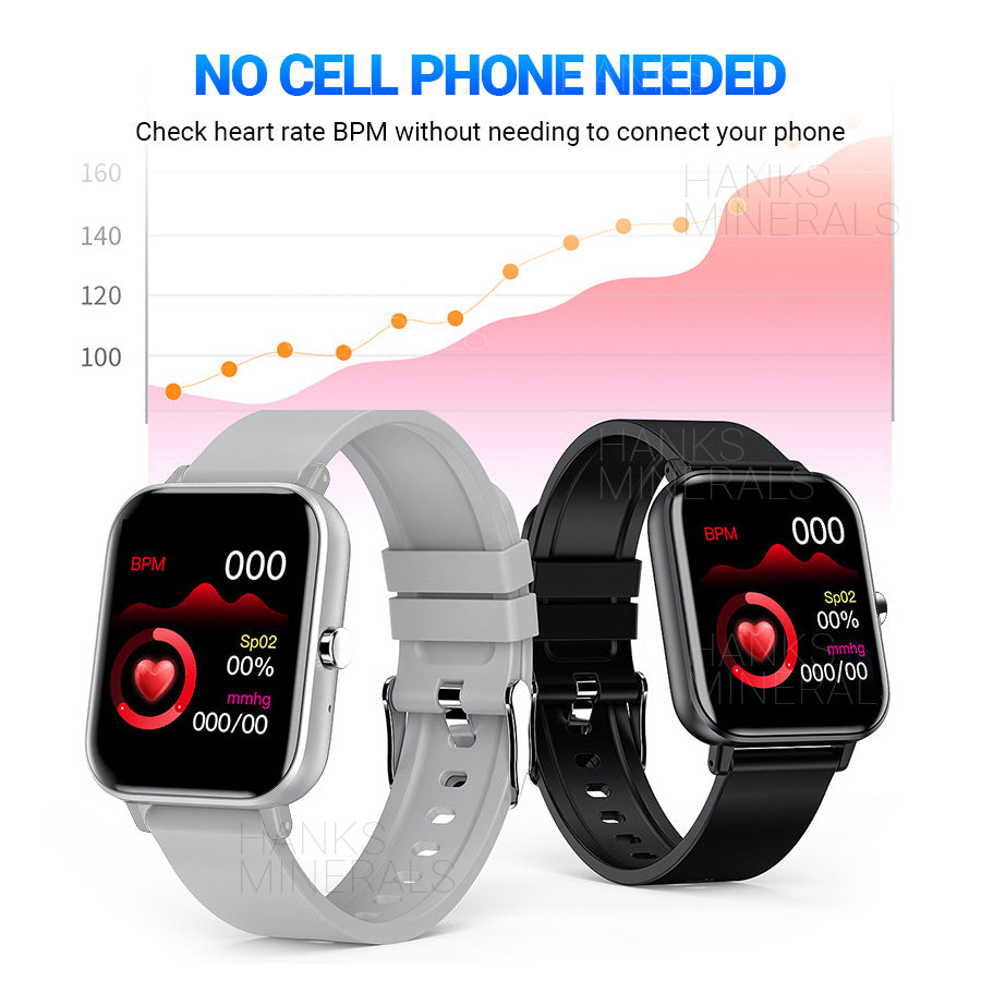 Smart Watch Touch Bluetooth Heart Rate Fitness Sport Waterproof For Android iOS