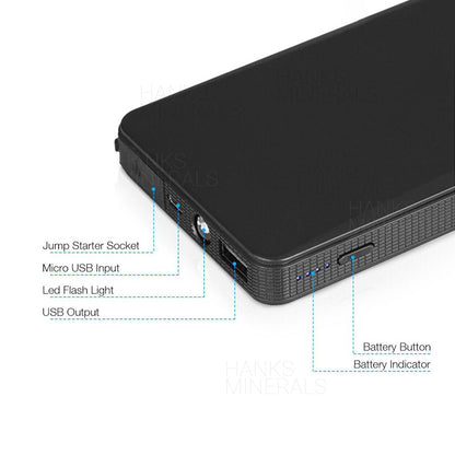 Car Jump Starter Slim 20000mAh Portable Engine Battery Jumper Charger Power Bank