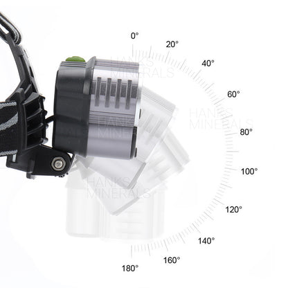 Headlamp 5x LED Super Bright Lumen Rechargeable Head Light Flashlight Torch Lamp