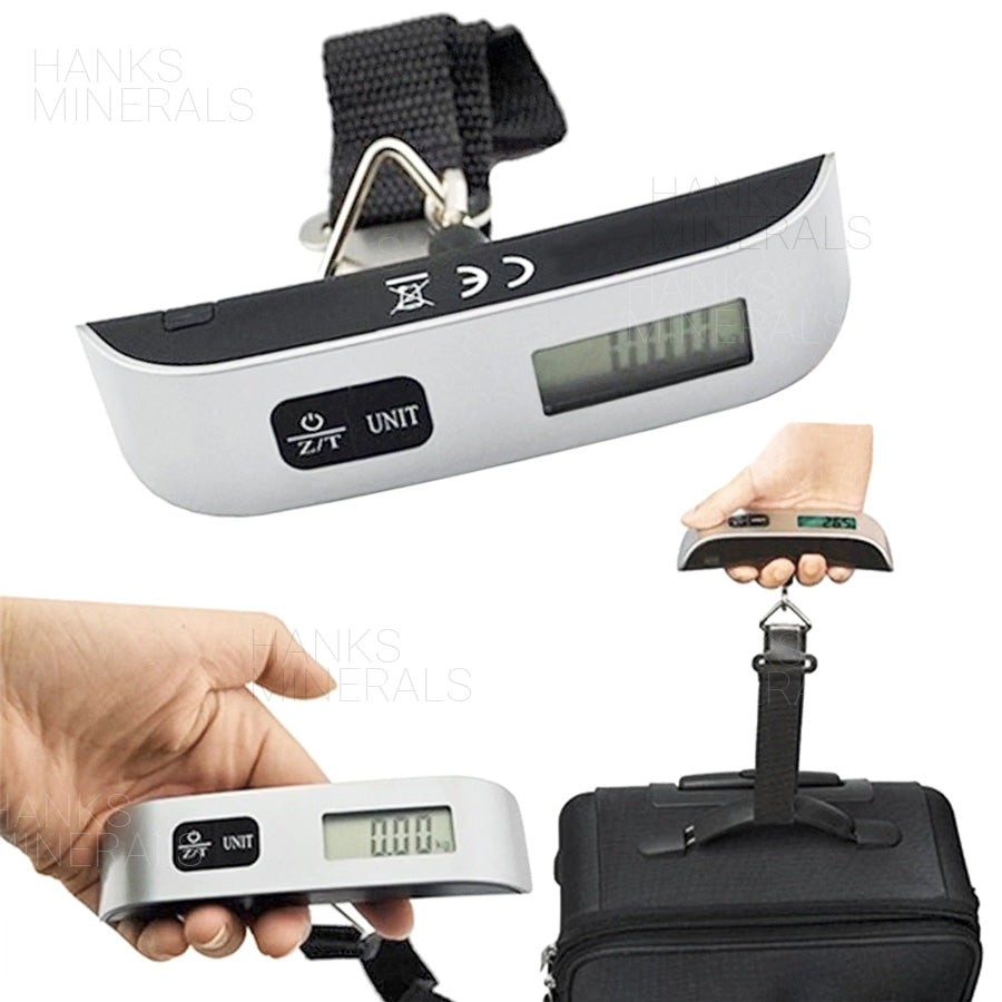 2-Pack Luggage Scale 110lb 50kg Portable Travel LCD Digital Hanging Weight