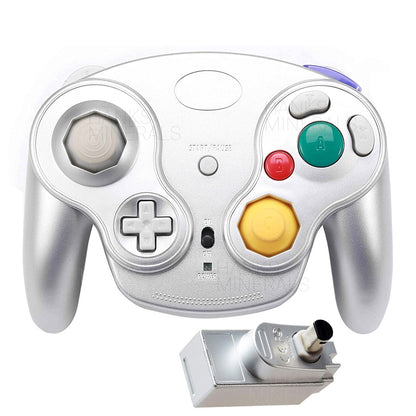 Wireless NGC Controller With Adapter Gamepad Compatible With Nintendo GameCube
