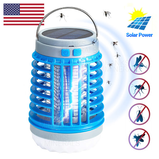 Solar Mosquito Killer Lamp USB Hanging Light Electronic Fly Bug Insect Zapper