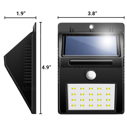 4x 20 LED Solar Power Wall Light Waterproof Outdoor PIR Motion Sensor Path Lamp