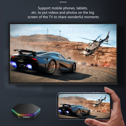 T95Z Plus Smart Android 12 TV Box Quad Core 6K 4K HD Stream Player