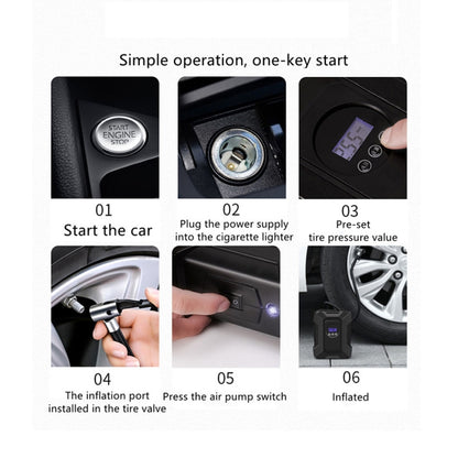 Car Air Tire Pump Inflator Portable Compressor Digital Electric Auto 150PSI 12V