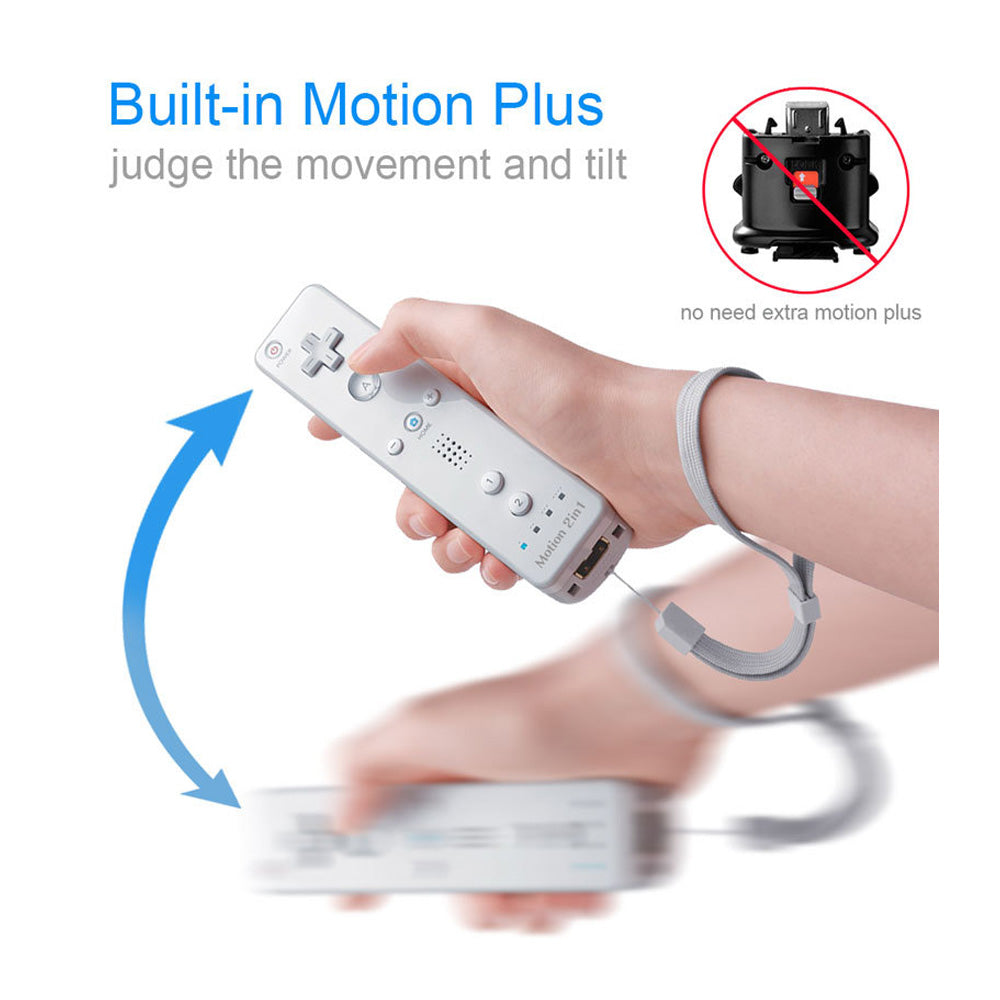 Built-in Motion Plus Wii Remote & Nunchuck Controller For Nintendo Wii / Wii U