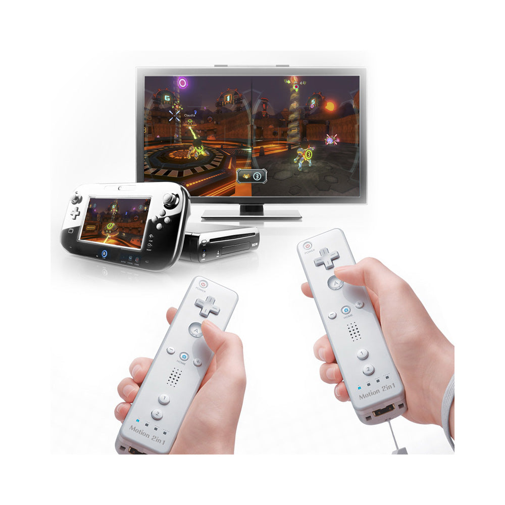 Built-in Motion Plus Wii Remote & Nunchuck Controller For Nintendo Wii / Wii U