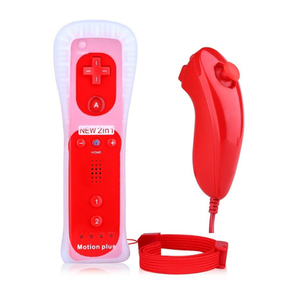 Built-in Motion Plus Wii Remote & Nunchuck Controller For Nintendo Wii / Wii U