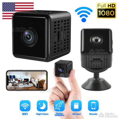Cube Mini Wifi Camera Home Security 1080P HD Night Vision Motion Detection