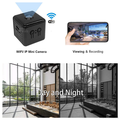Cube Mini Wifi Camera Home Security 1080P HD Night Vision Motion Detection