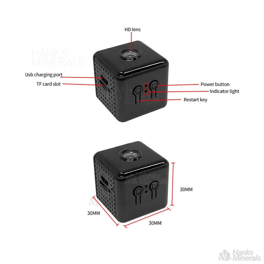 Cube Mini Wifi Camera Home Security 1080P HD Night Vision Motion Detection