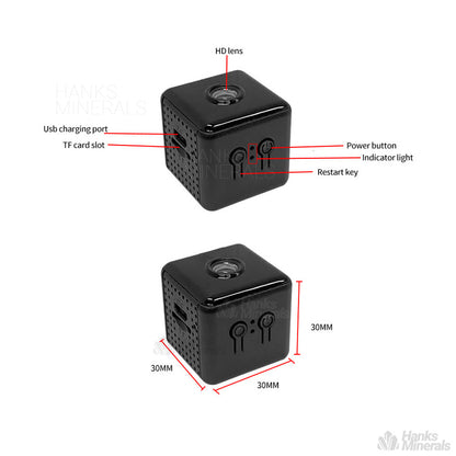 Cube Mini Wifi Camera Home Security 1080P HD Night Vision Motion Detection